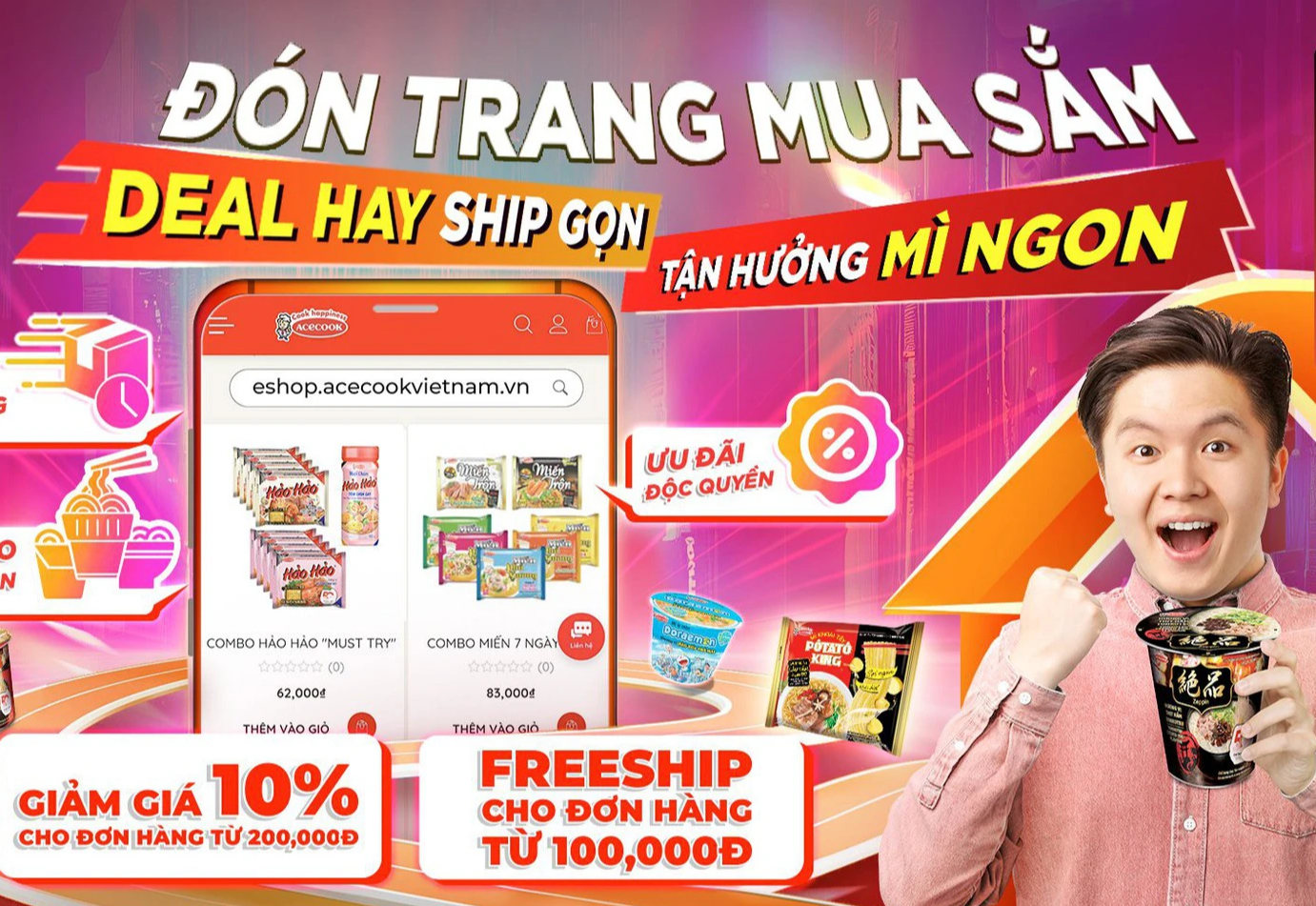 Acecook Việt Nam ra mắt trang web bán hàng thương mại điện tử ESHOP ACECOOOK VIỆT NAM