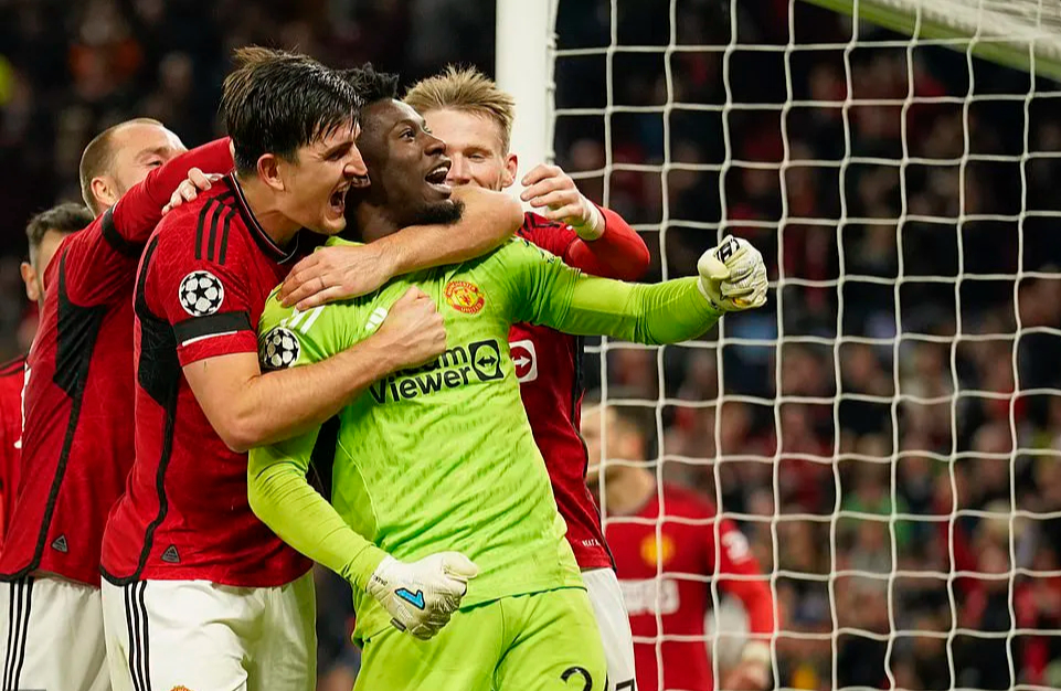 Maguire và Onana tỏa sáng, Man United thắng nghẹt thở ở Champions League