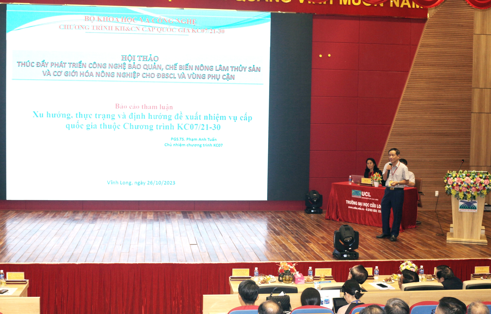 Một hội thảo quan trọng li&ecirc;n quan n&ocirc;ng sản diễn ra tại Trường ĐH Cửu Long - Ảnh 5.