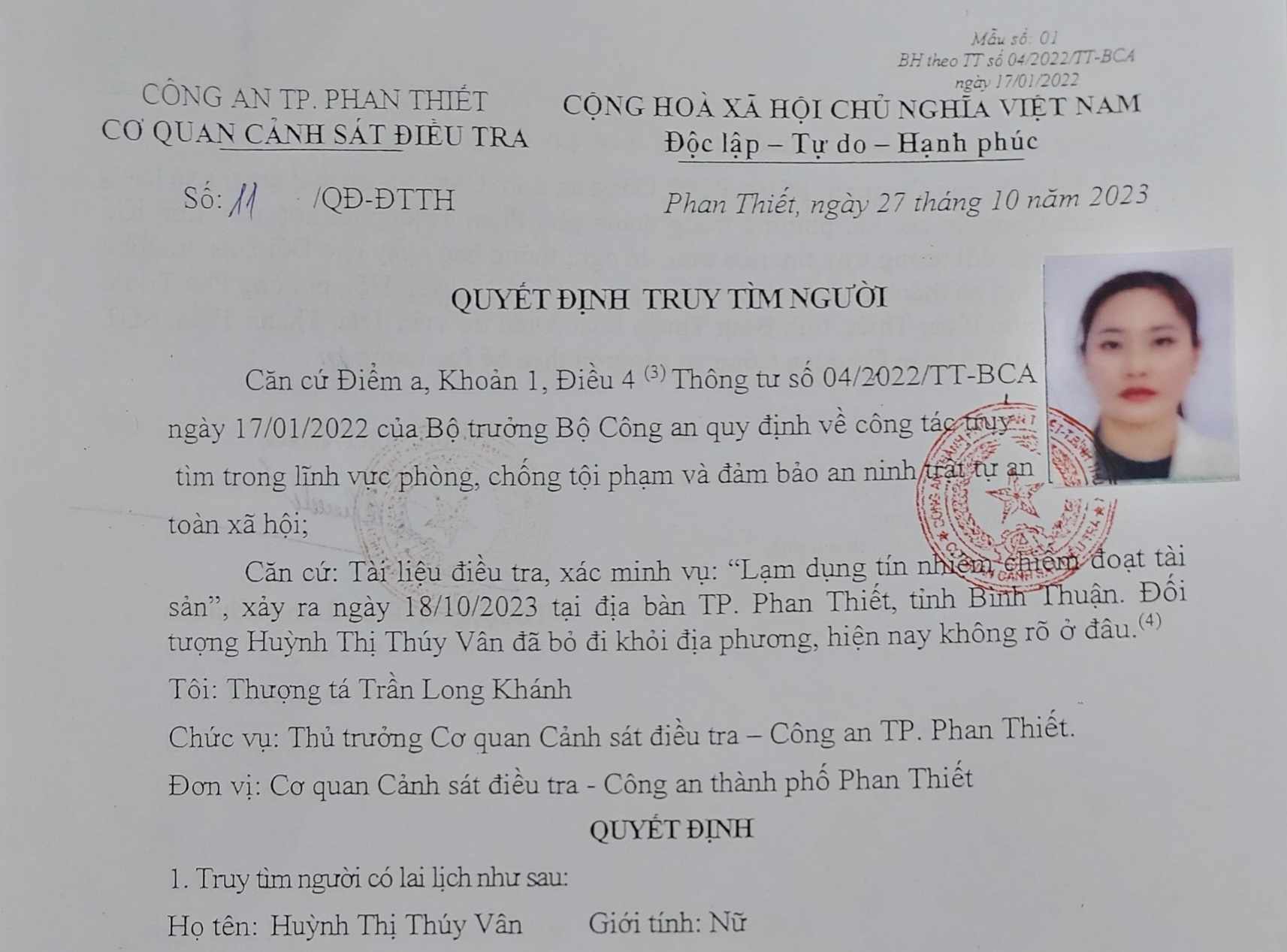 Bình Thuận: Truy tìm vợ chồng chủ hụi 9X bị tố cáo chiếm đoạt hơn 19 tỉ đồng