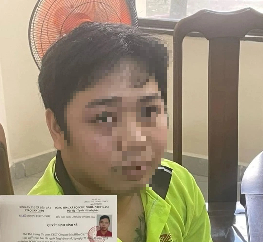 Đối tượng bị truy nã Đào Văn Đại đã bị Công an Bình Dương bắt giữ