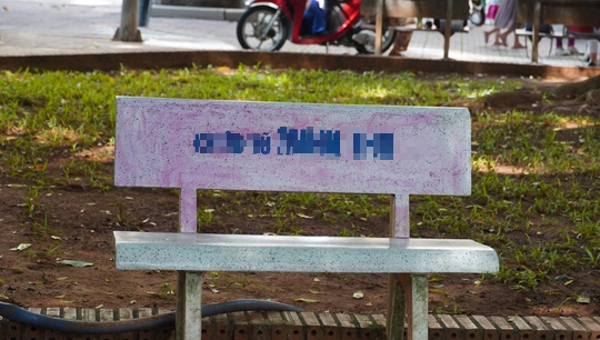 H&agrave;ng trăm ghế đ&aacute; Vũng T&agrave;u bị sơn đỏ quảng c&aacute;o c&aacute; cược trực tuyến - Ảnh 11.