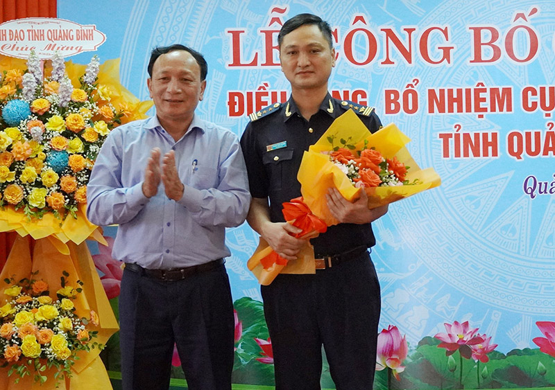 Phó Cục trưởng Cục Hải quan Hà Tĩnh giữ chức Cục trưởng Cục Hải quan Quảng Bình