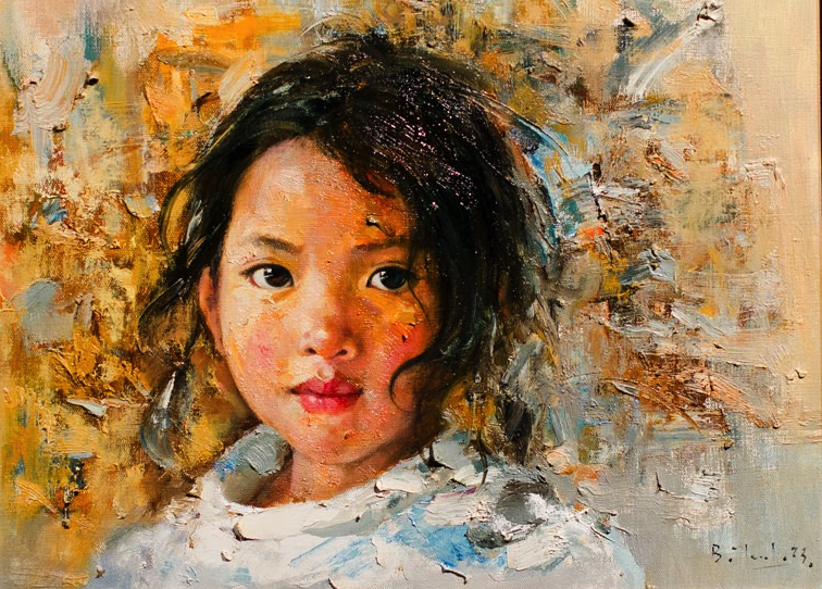 Những đôi mắt vùng cao gây ám ảnh của họa sĩ Bùi Văn Tuất