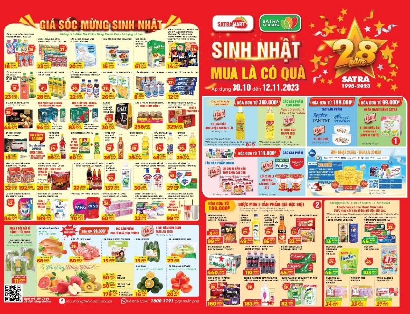 Hàng ngàn sản phẩm giảm giá mừng sinh nhật SATRA - Ảnh 2.