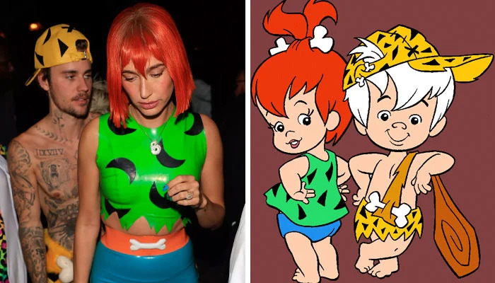 Christina Aguilera h&oacute;a Cher, vợ chồng Justin Bieber biến th&agrave;nh vợ chồng nh&agrave; Flintstones - Ảnh 6.