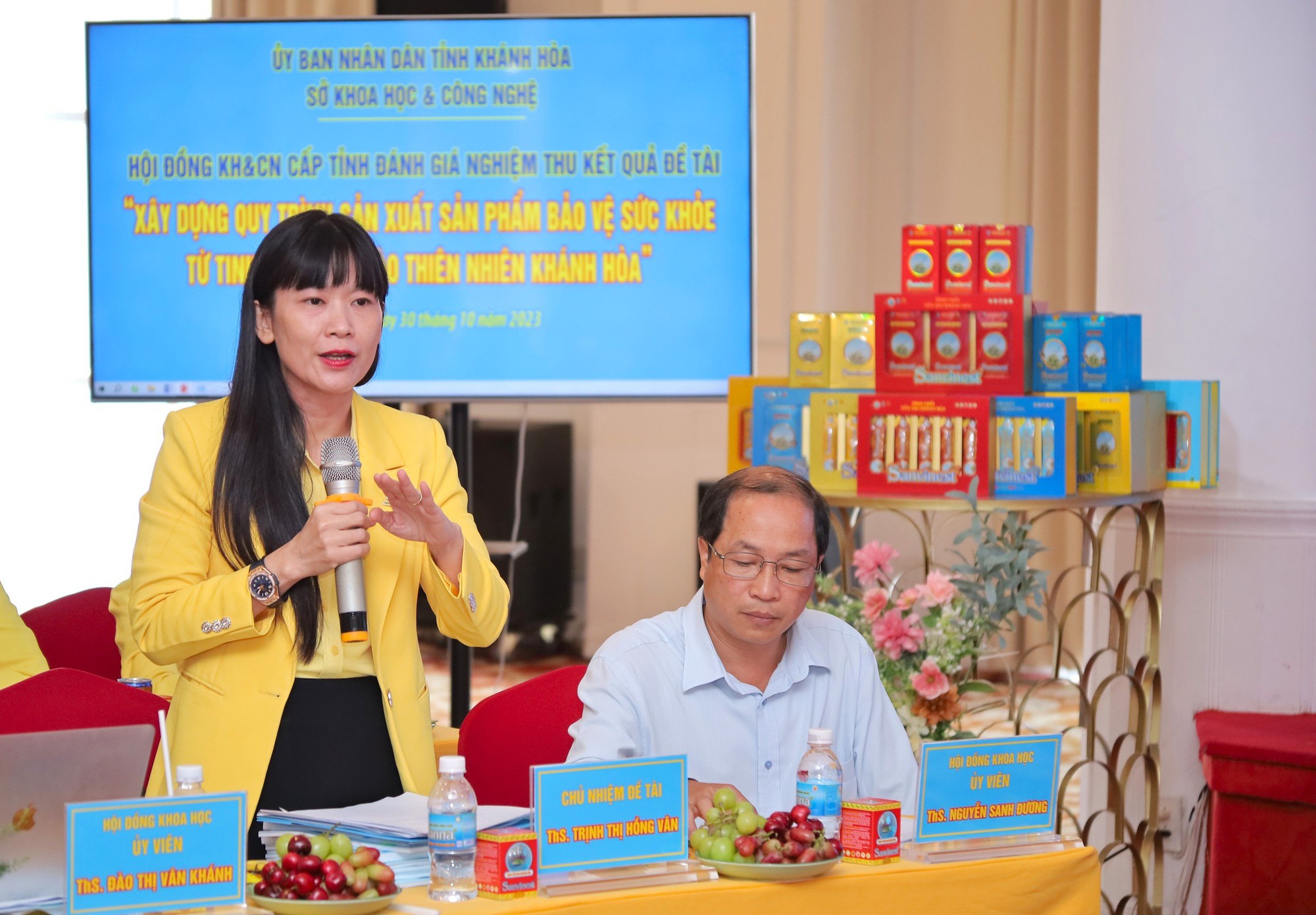 Đề tài khoa học cấp tỉnh về tinh chất yến sào thiên nhiên đạt loại xuất sắc