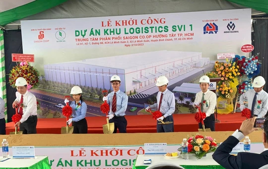 Khởi c&ocirc;ng kho Saigon Co.op hướng T&acirc;y TP HCM - Ảnh 1.