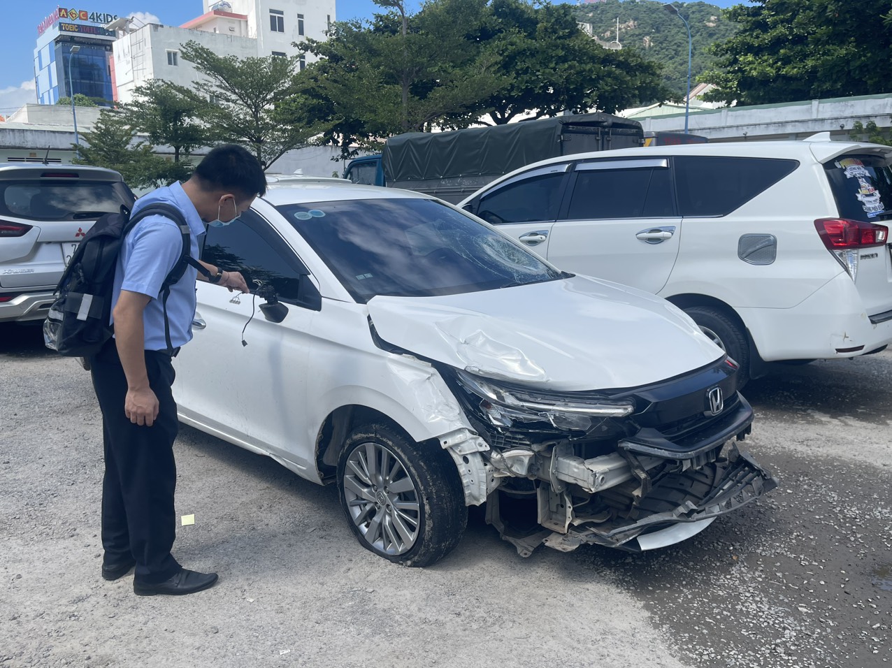 Tìm ra chủ ô tô rơi biển số trong tai nạn liên hoàn ở TP Vũng Tàu