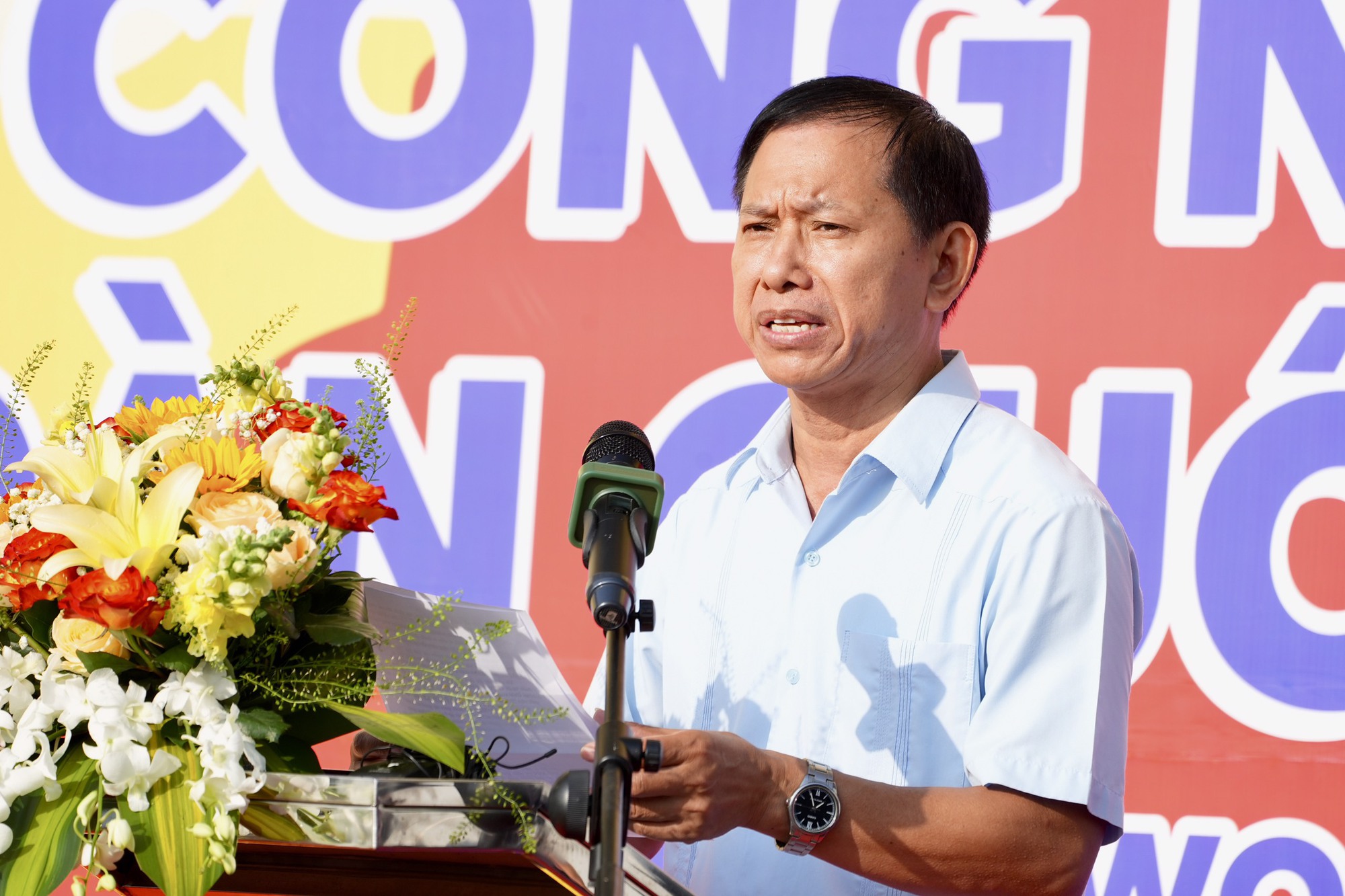 Khai mạc Giải v&ocirc; địch b&oacute;ng đ&aacute; c&ocirc;ng nh&acirc;n to&agrave;n quốc 2023 khu vực TPHCM - Ảnh 5.