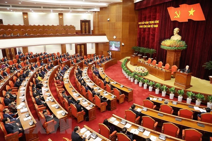 Bế mạc Hội nghị lần thứ 8 Ban Chấp h&agrave;nh Trung ương Đảng kh&oacute;a XIII - Ảnh 5.