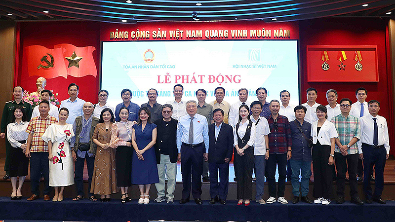 Ph&aacute;t động cuộc thi s&aacute;ng t&aacute;c ca kh&uacute;c về T&ograve;a &aacute;n - Ảnh 1.