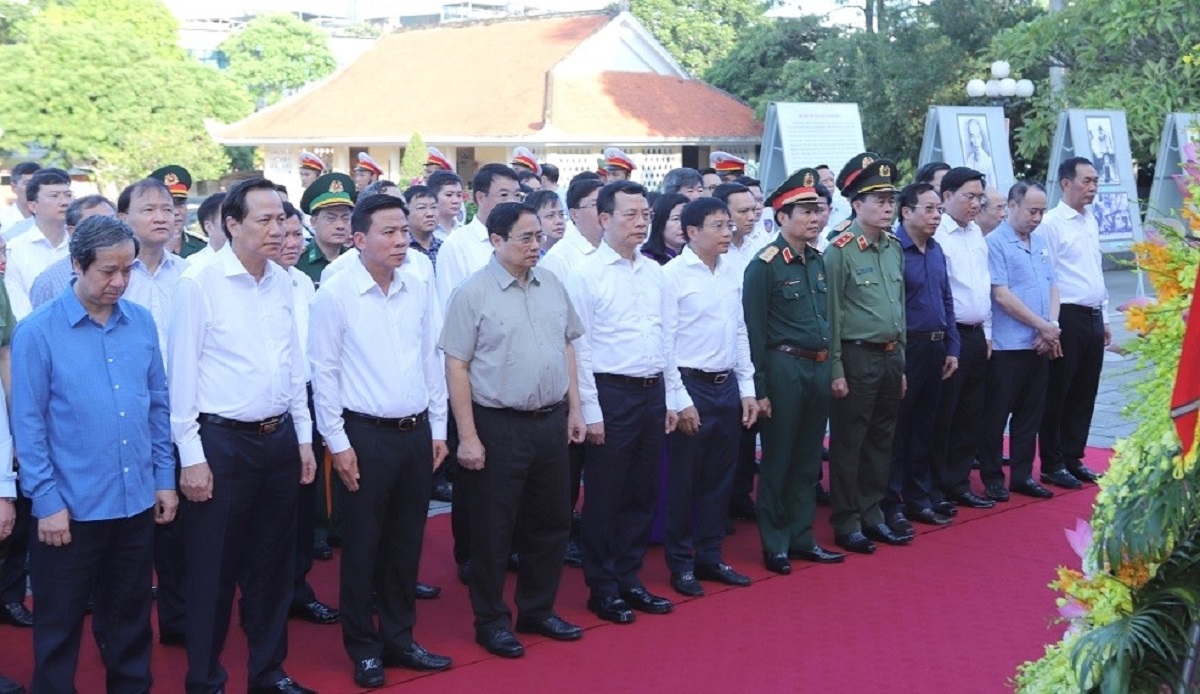 Thủ tướng Phạm Minh Ch&iacute;nh thăm v&agrave; l&agrave;m việc tại Thanh H&oacute;a - Ảnh 1.