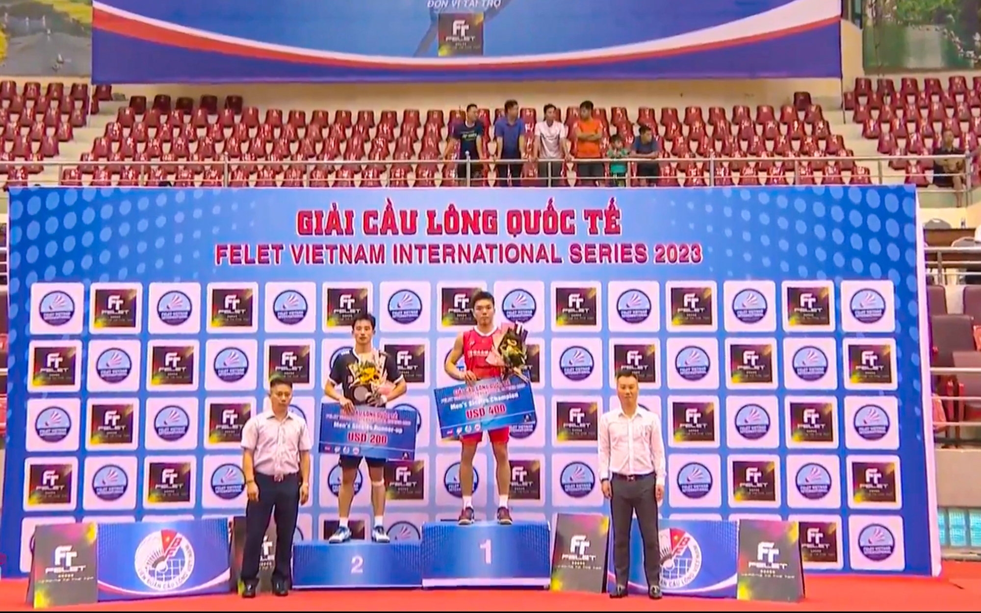 Cặp VĐV Văn Hải - V&acirc;n Anh gi&agrave;nh  &Aacute; qu&acirc;n giải cầu l&ocirc;ng FELET Vietnam International Series 2023 - Ảnh 5.
