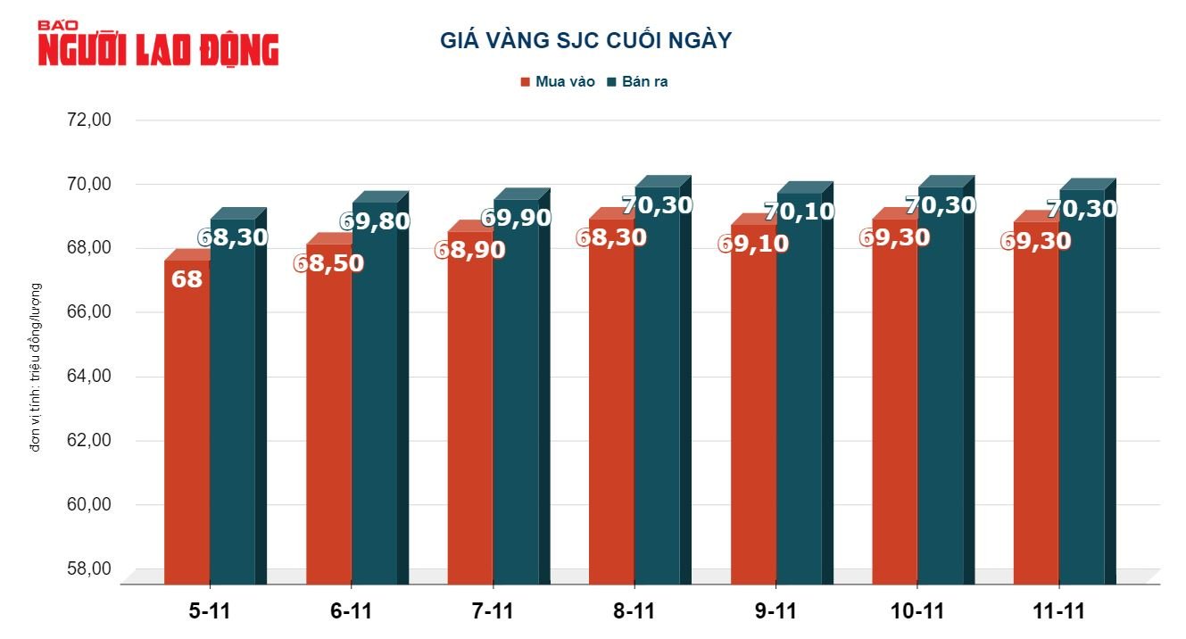 Giá vàng hôm nay 12-11: Vàng nhẫn 24K lao dốc - Ảnh 3.