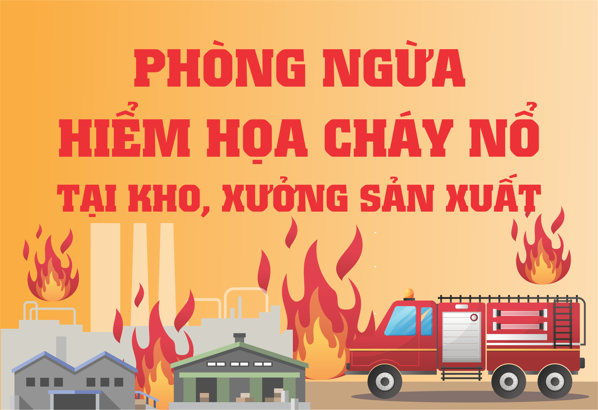 Infographic: Phòng ngừa hiểm họa cháy nổ tại kho, xưởng sản xuất