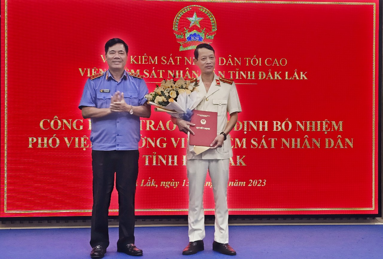 Bổ nhiệm &ocirc;ng Phạm Quang Hưng l&agrave;m Ph&oacute; Viện trưởng VKSND tỉnh Đắk Lắk - Ảnh 1.