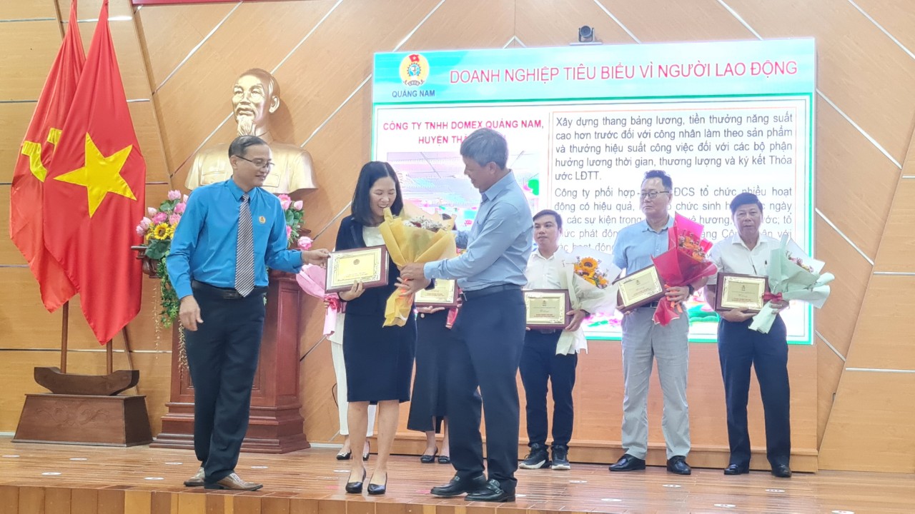 Quảng Nam tuyên dương doanh nghiệp vì người lao động - Ảnh 2.