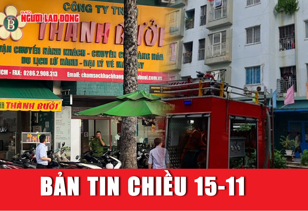 Bản tin chiều 15-11: Cháy chung cư Đà Nẵng | Thu hồi giấy phép 21 nhà xe ở TP HCM