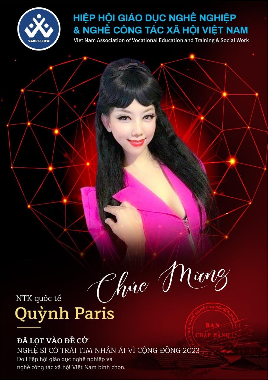 NTK thời trang quốc tế Quỳnh Paris - người cống hiến v&igrave; cộng đồng - Ảnh 5.