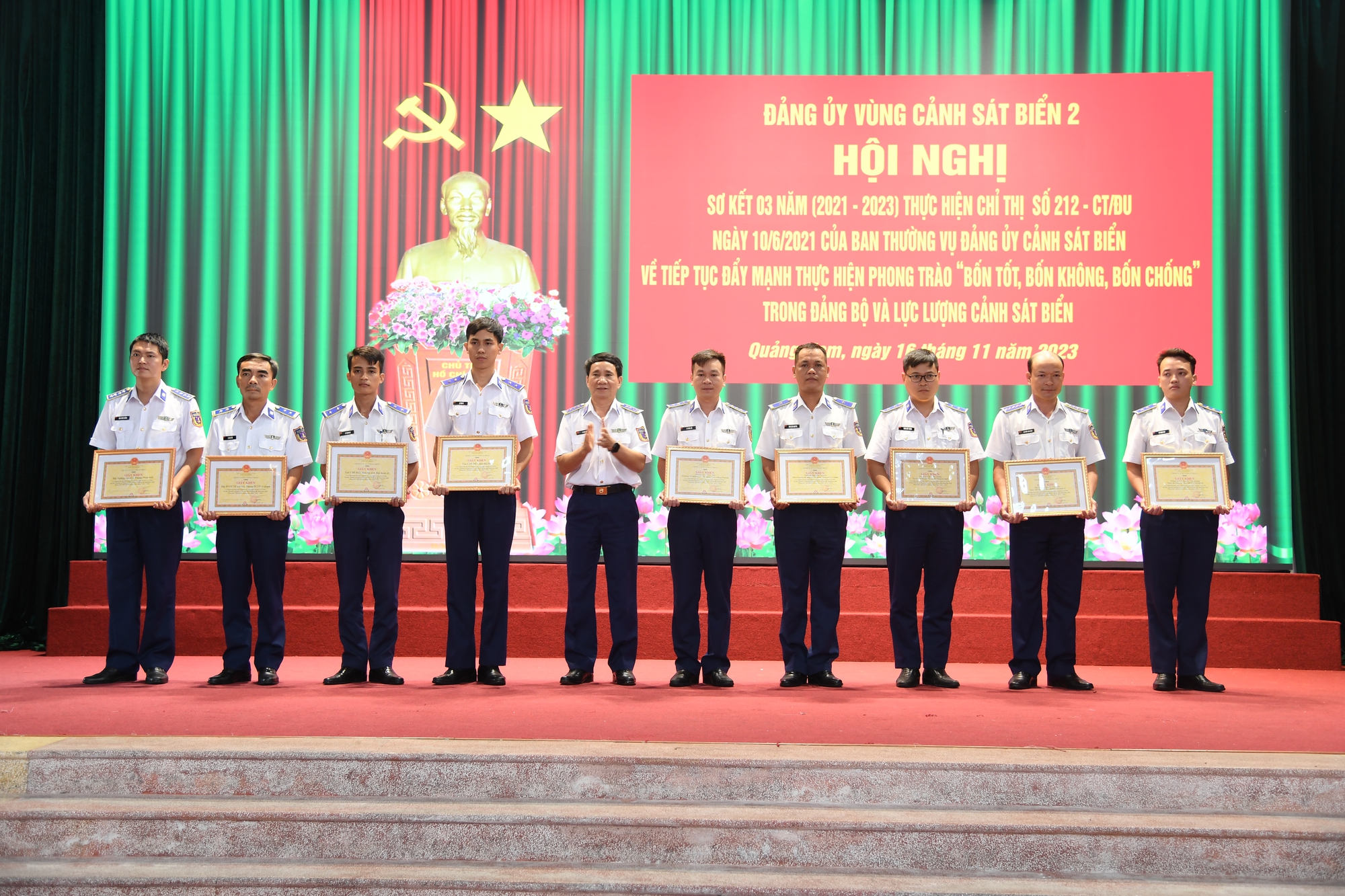 Vùng Cảnh sát biển 2 tiếp tục đẩy mạnh thực hiện Phong trào “Bốn tốt, bốn không, bốn chống”