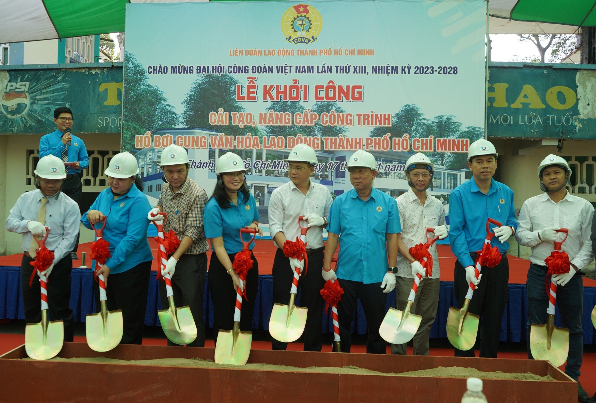 Khởi công nâng cấp hồ bơi Cung Văn hóa Lao động TP HCM