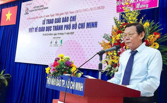 B&aacute;o Người Lao Động đoạt giải Nh&igrave; Giải B&aacute;o ch&iacute; viết về gi&aacute;o dục TP HCM - Ảnh 1.