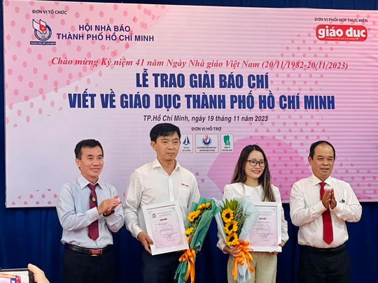 Báo Người Lao Động đoạt giải Nhì Giải Báo chí viết về giáo dục TP HCM