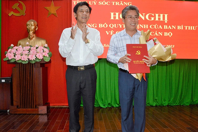 Sóc Trăng công bố quyết định của Ban Bí thư về công tác cán bộ