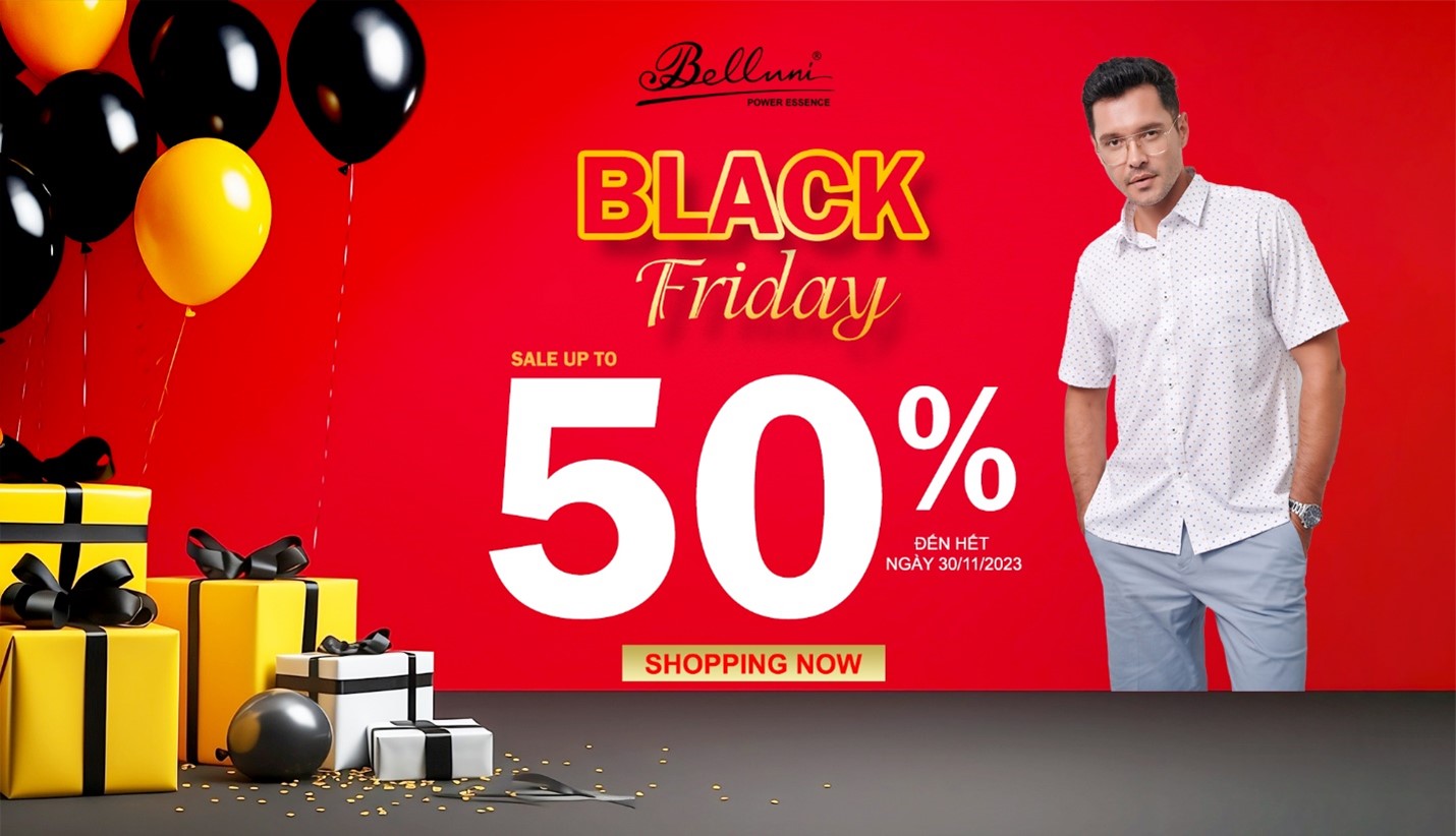 Black Friday: Săn sale cực hot tại thời trang nam cao cấp Belluni