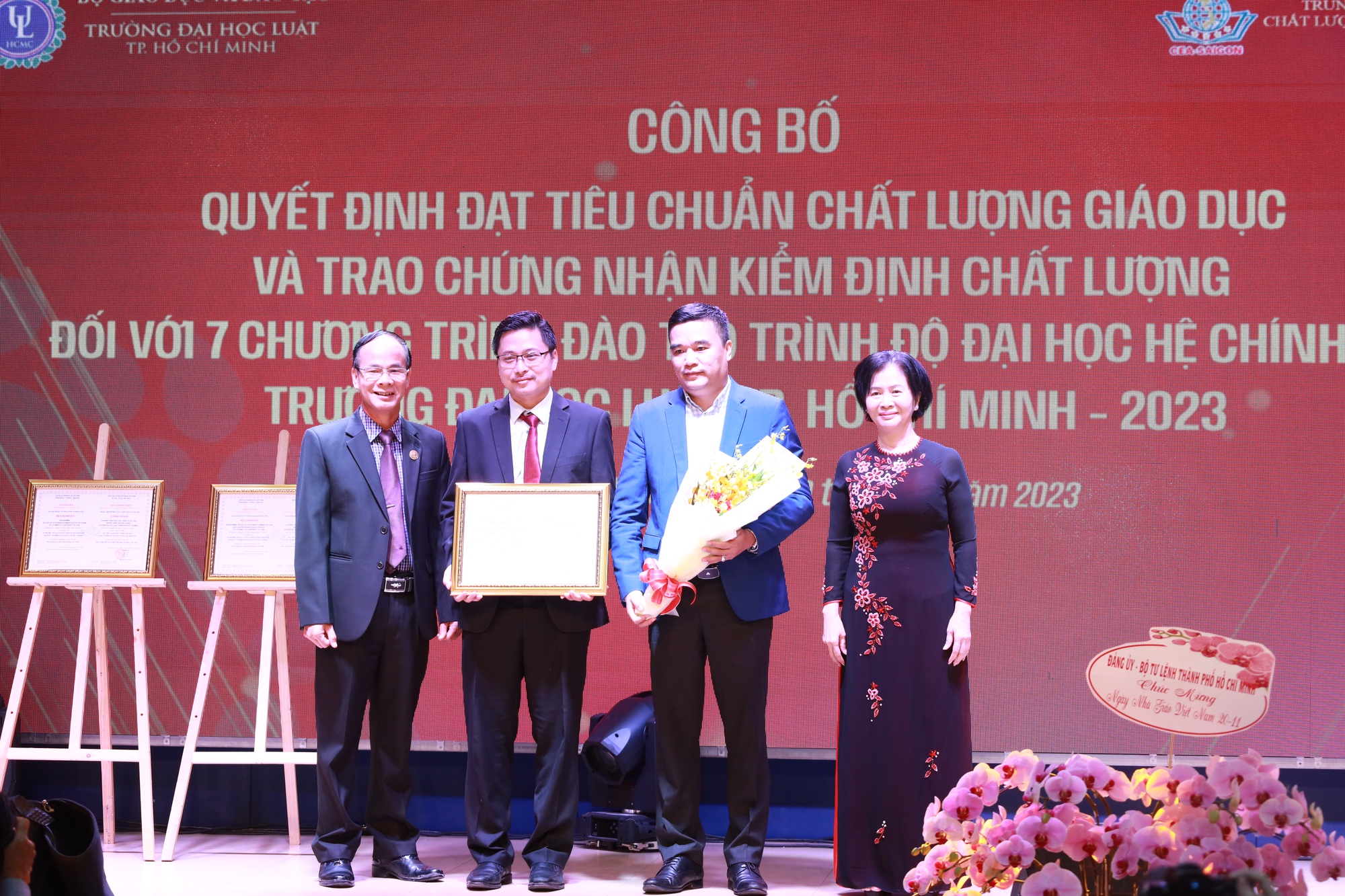 Trường ĐH Luật TP HCM có 7 chương trình đào tạo đạt kiểm định chất lượng giáo dục