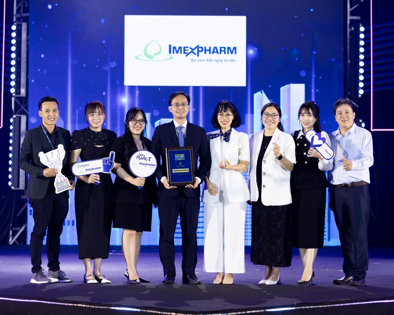 Imexpharm được vinh danh là top 5 công ty có môi trường làm việc tốt nhất Việt Nam