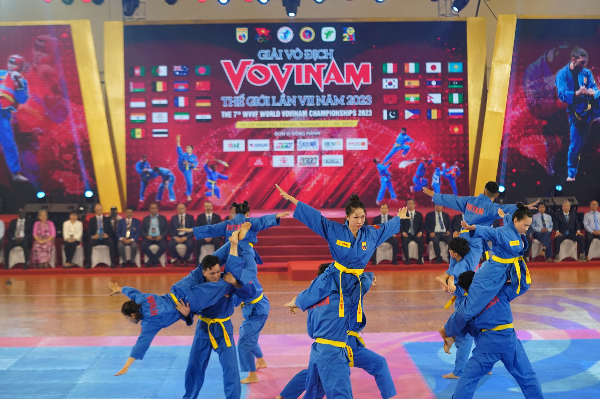 CLIP: Những màn biểu diễn ấn tượng trong lễ khai mạc Giải Vovinam thế giới lần 7-2023