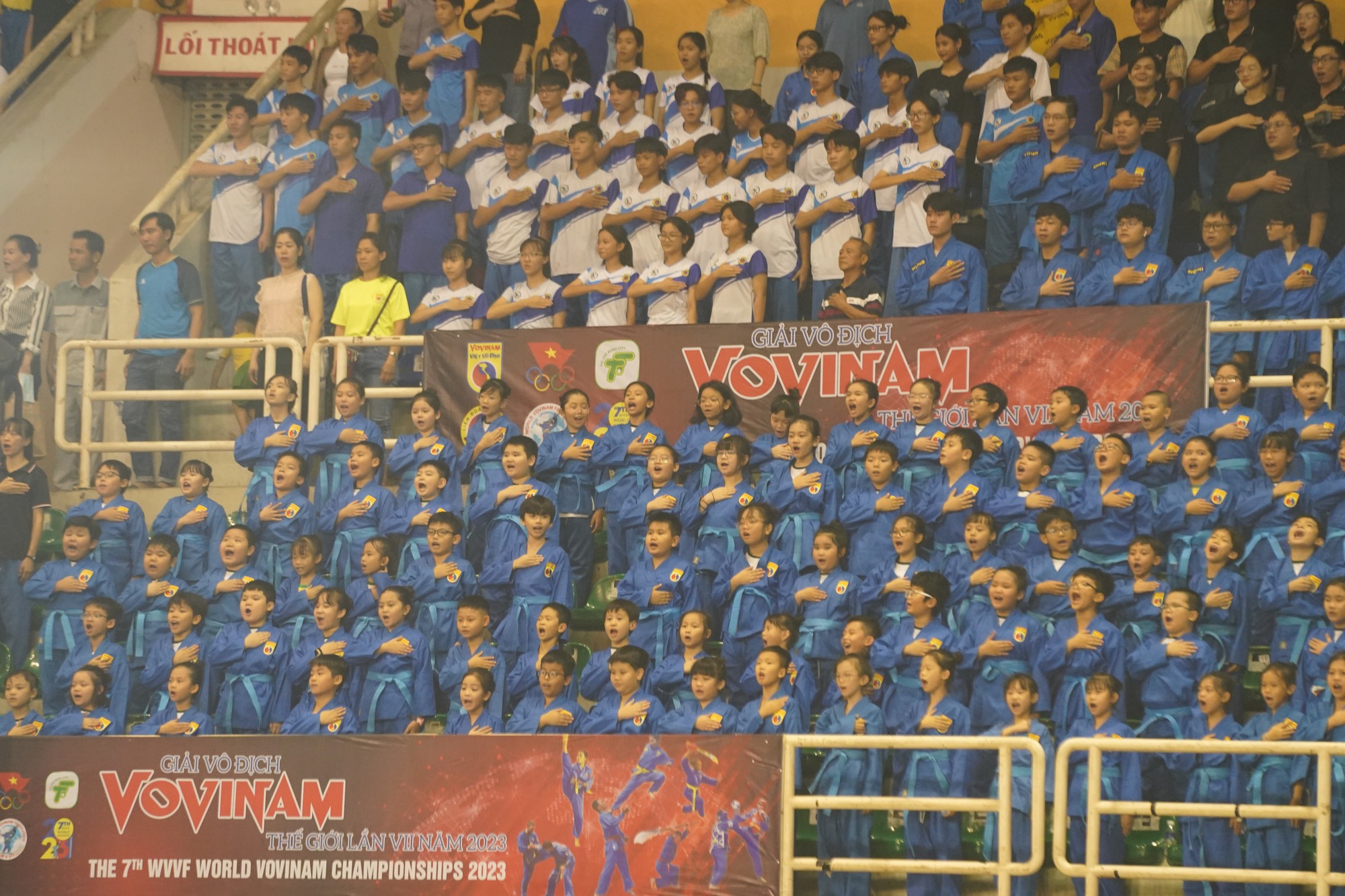 CLIP: Những màn biểu diễn ấn tượng trong lễ khai mạc Giải Vovinam thế giới lần 7-2023 - Ảnh 2.