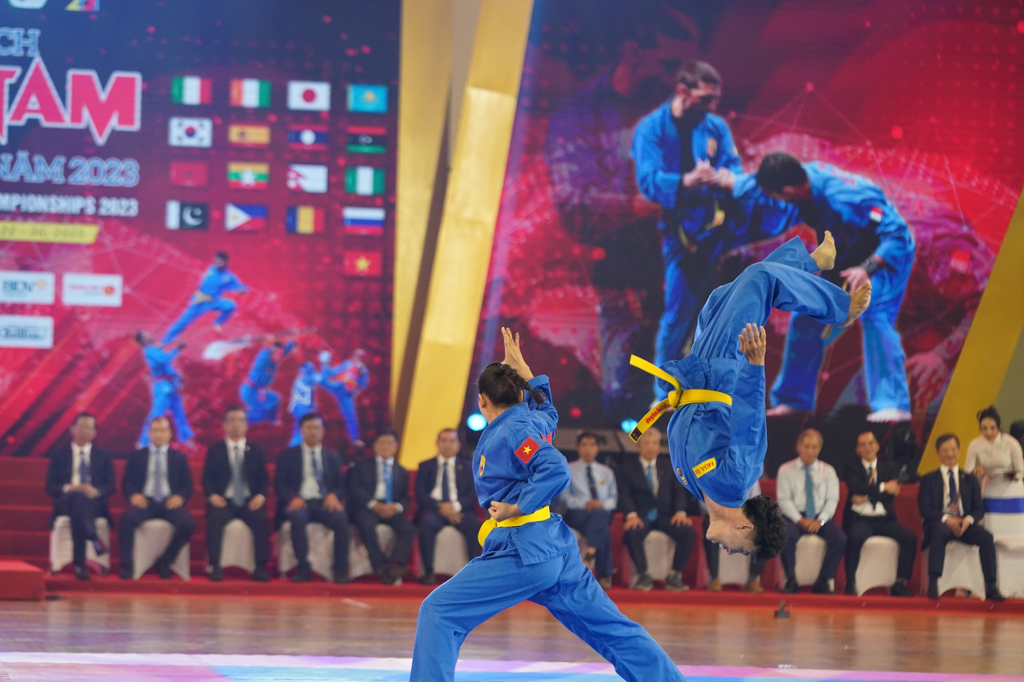 CLIP: Những màn biểu diễn ấn tượng trong lễ khai mạc Giải Vovinam thế giới lần 7-2023 - Ảnh 7.