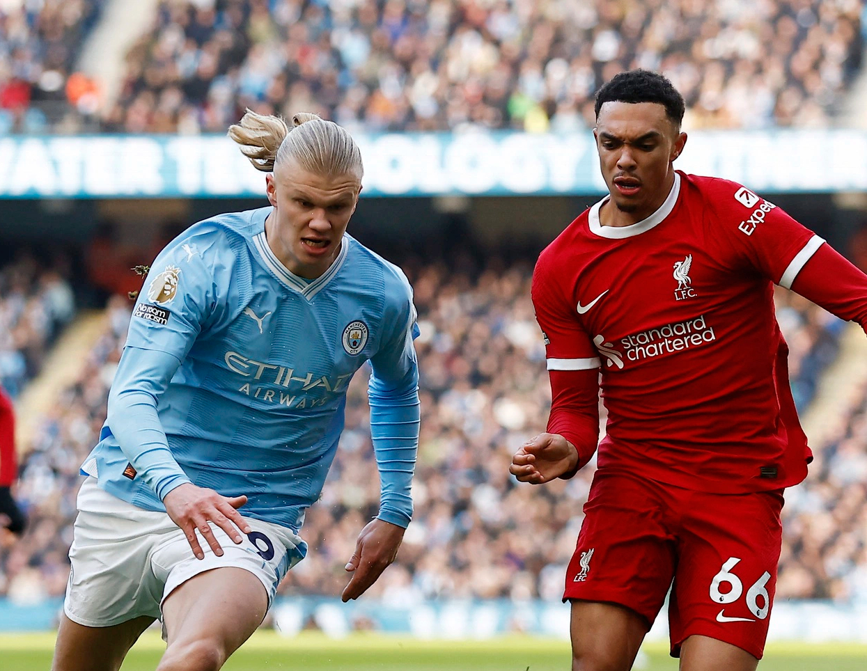 Haaland lập kỷ lục nhưng Man City kh&ocirc;ng thắng nổi Liverpool