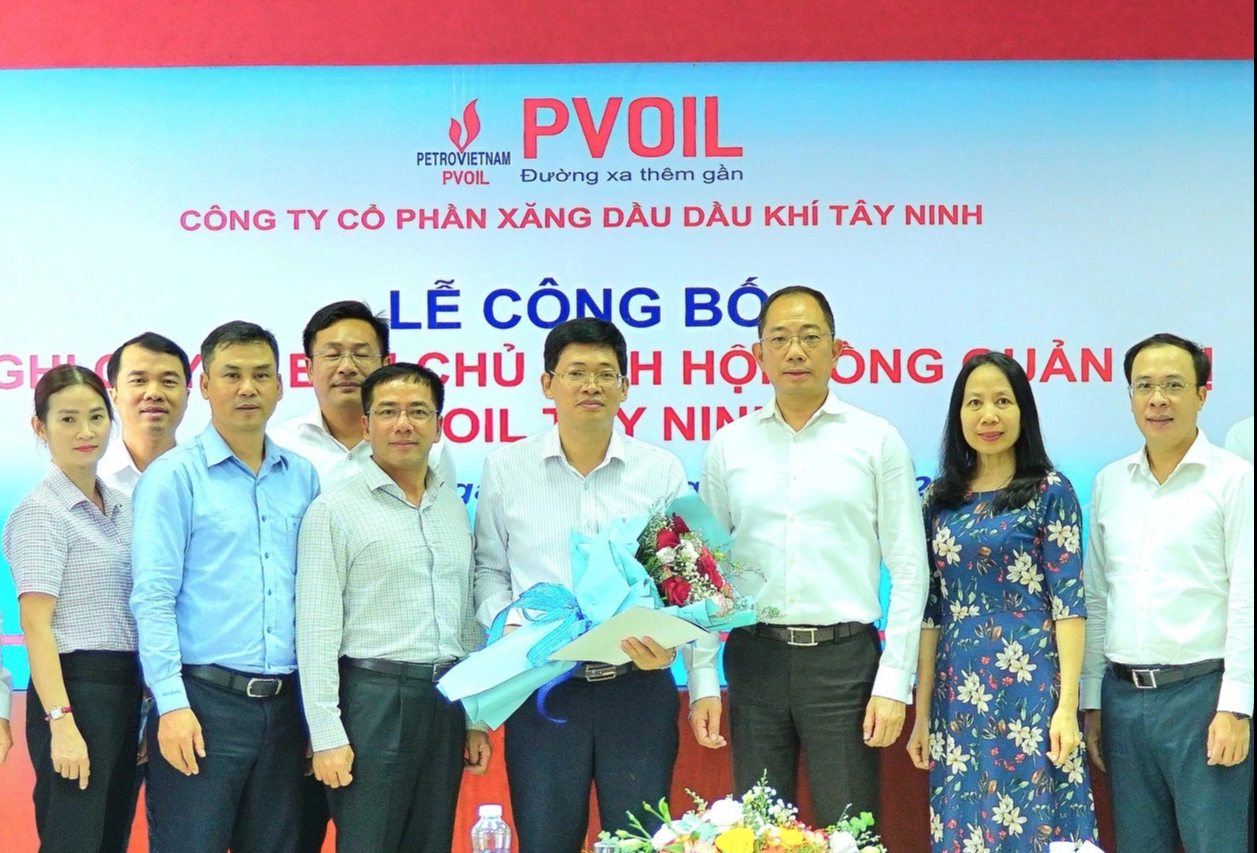 Thay đổi Chủ tịch HĐQT PVOIL Tây Ninh