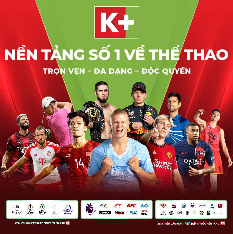 K+ trở th&agrave;nh nền tảng duy nhất tại Việt Nam quy tụ trọn vẹn c&aacute;c giải b&oacute;ng đ&aacute; Ch&acirc;u &Acirc;u đỉnh cao - Ảnh 1.