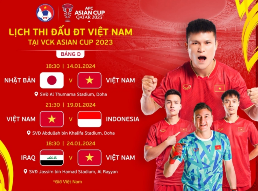 Tuyển Việt Nam sẽ so tài Nhật Bản giữa tháng 1-2024