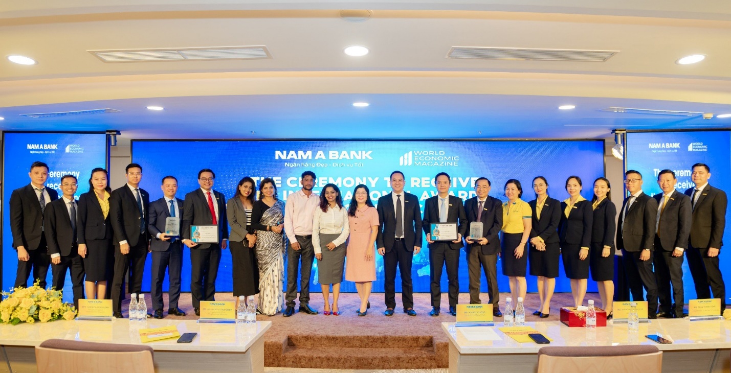 Nam A Bank nhận &ldquo;c&uacute; đ&uacute;p&rdquo; giải thưởng quốc tế - Ảnh 2.