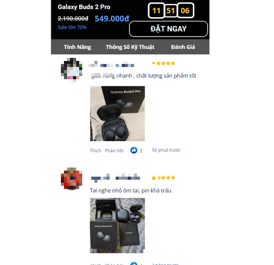 Tr&agrave;n ngập fanpage giả mạo rao b&aacute;n tai nghe Samsung, Marshall giảm gi&aacute; tới 70% - Ảnh 3.