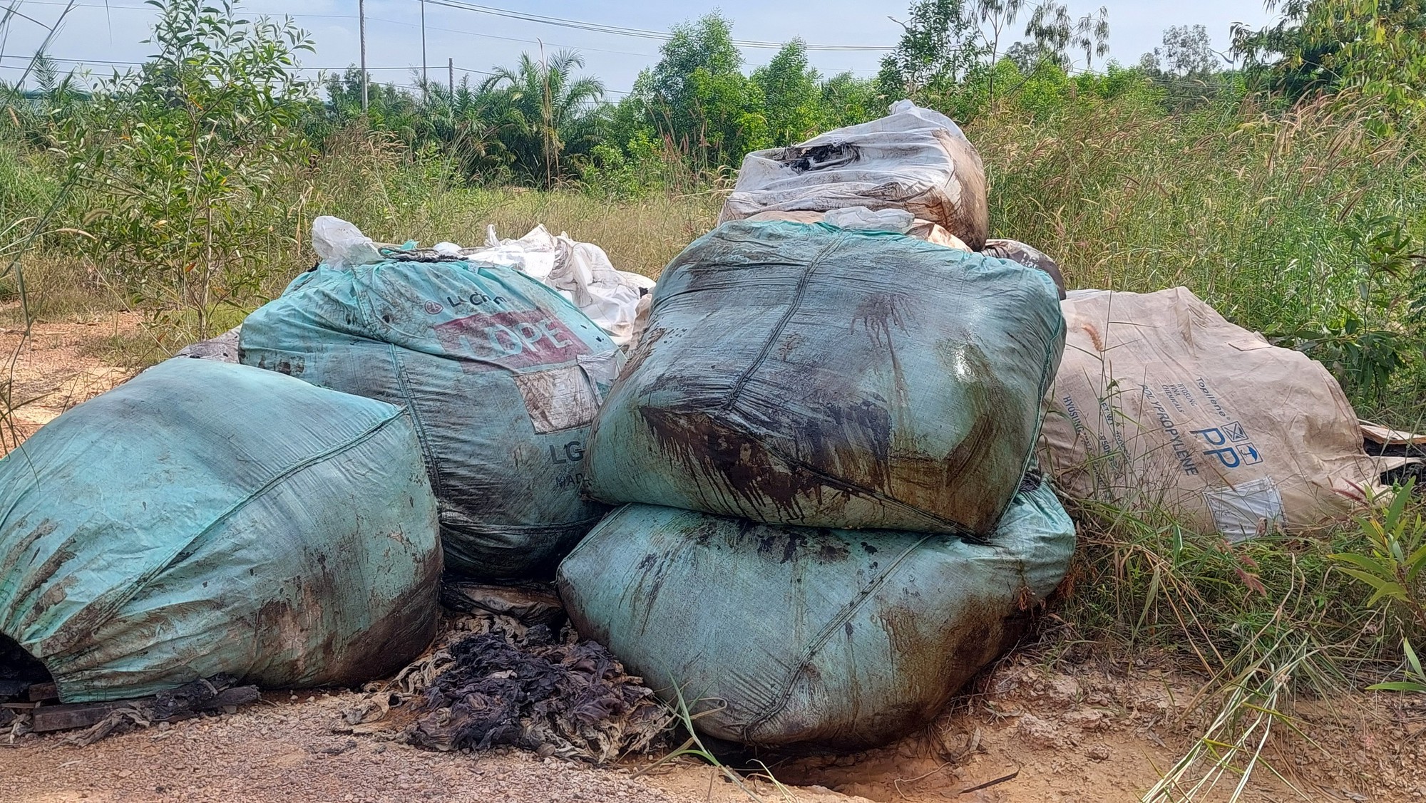 Hàng tấn chất thải đen kịt “vô thừa nhận” ở Bà Rịa - Vũng Tàu