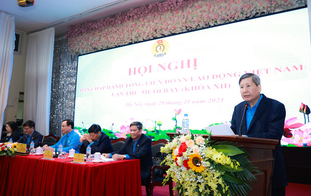 Tổng B&iacute; thư Nguyễn Ph&uacute; Trọng sẽ ph&aacute;t biểu chỉ đạo Đại hội XIII C&ocirc;ng đo&agrave;n Việt Nam - Ảnh 3.
