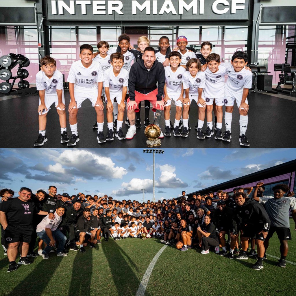 Inter Miami khai th&aacute;c Quả b&oacute;ng v&agrave;ng 2023 của Messi - Ảnh 4.