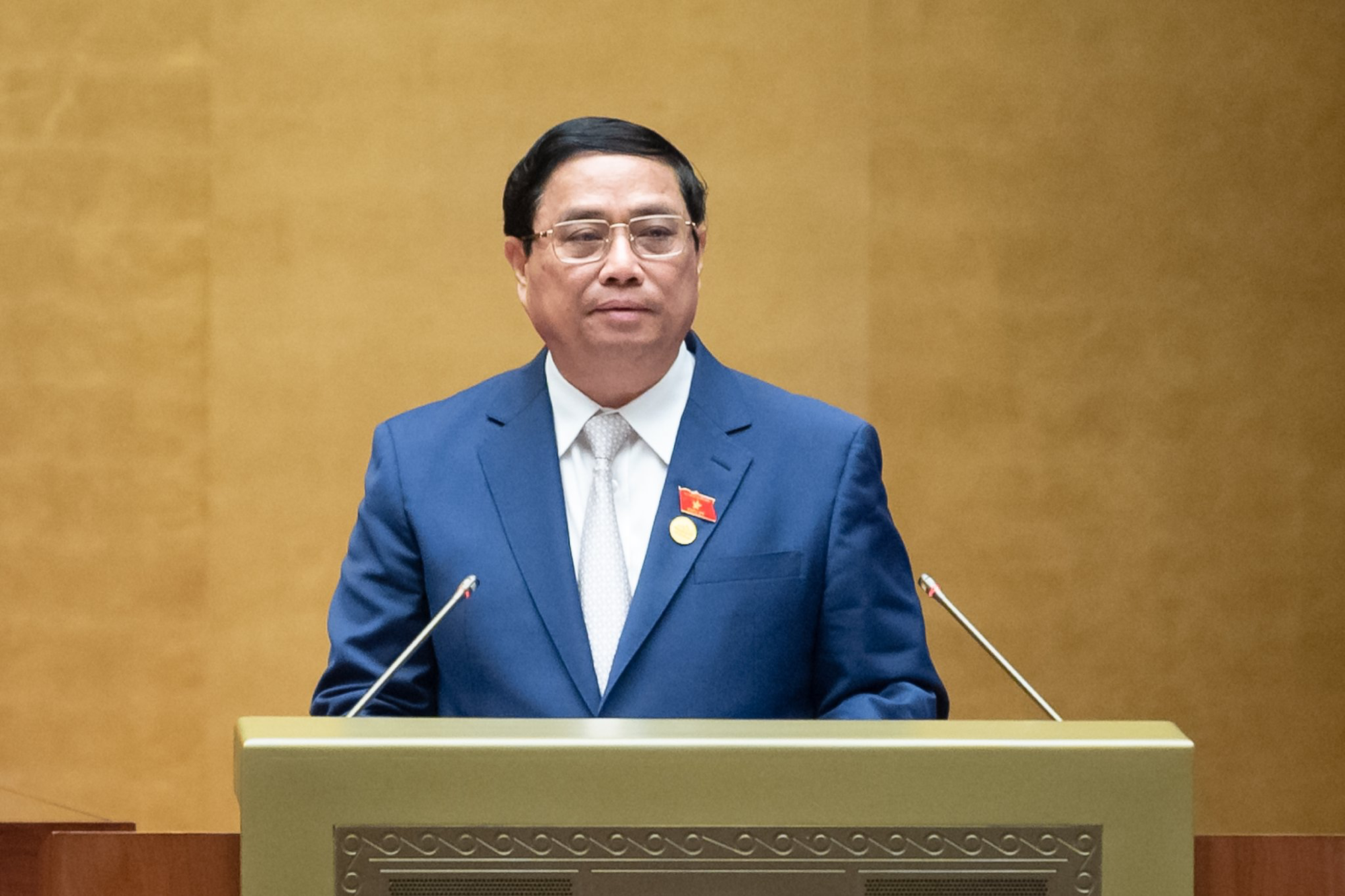 Thủ tướng Phạm Minh Ch&iacute;nh v&agrave; c&aacute;c th&agrave;nh vi&ecirc;n Ch&iacute;nh phủ trả lời chất vấn tại Quốc hội - Ảnh 1.