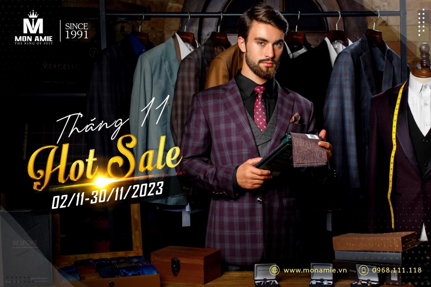 Veston Mon Amie khuyến m&atilde;i m&ugrave;a cưới 2023 d&agrave;nh  cho ch&uacute; rể - Ảnh 1.
