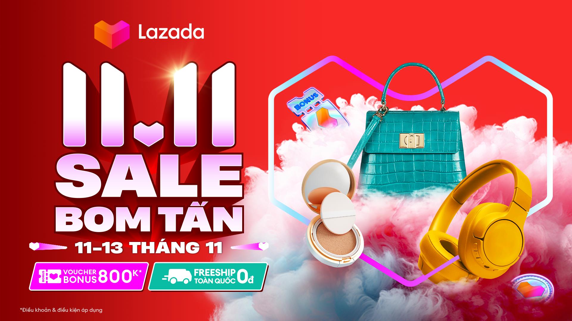 Loạt sale bom tấn cùng Lazada tại Lễ hội mua sắm 11.11