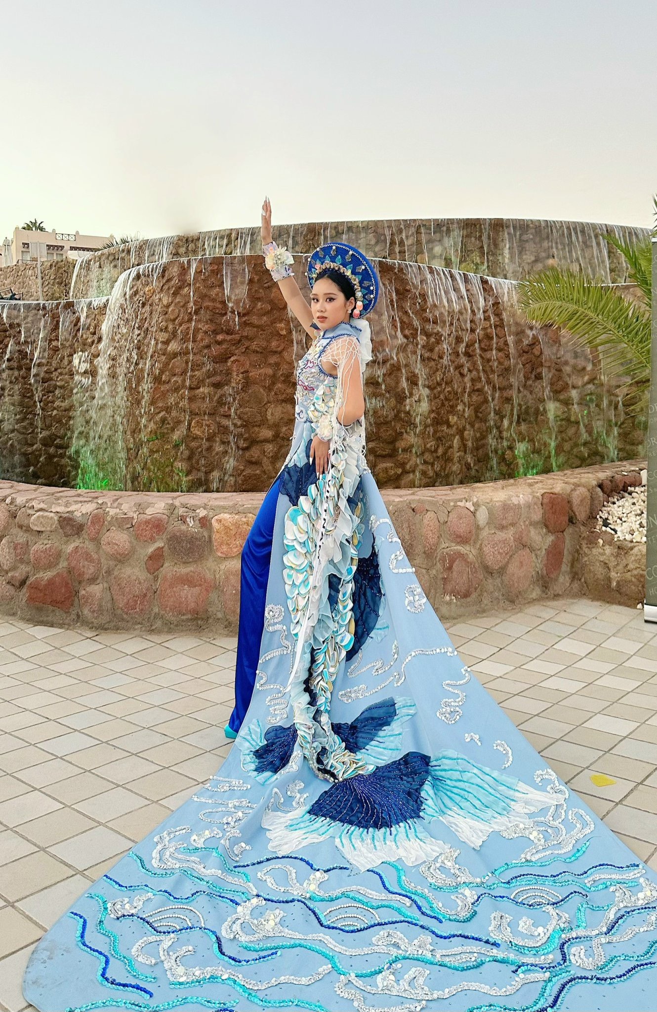 Nữ sinh 14 tuổi đại diện của Việt Nam đăng quang &Aacute; hậu Miss Eco Teen tại Ai Cập - Ảnh 6.