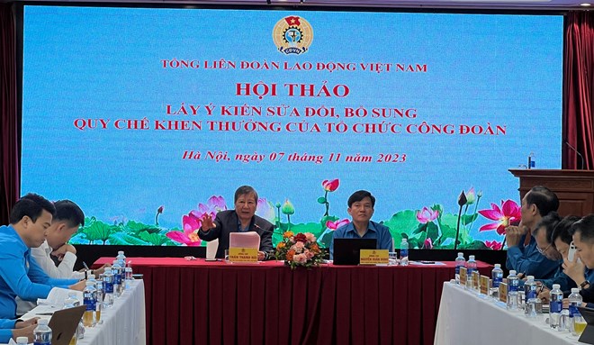 Sửa đổi, bổ sung Quy chế khen thưởng của tổ chức Công đoàn