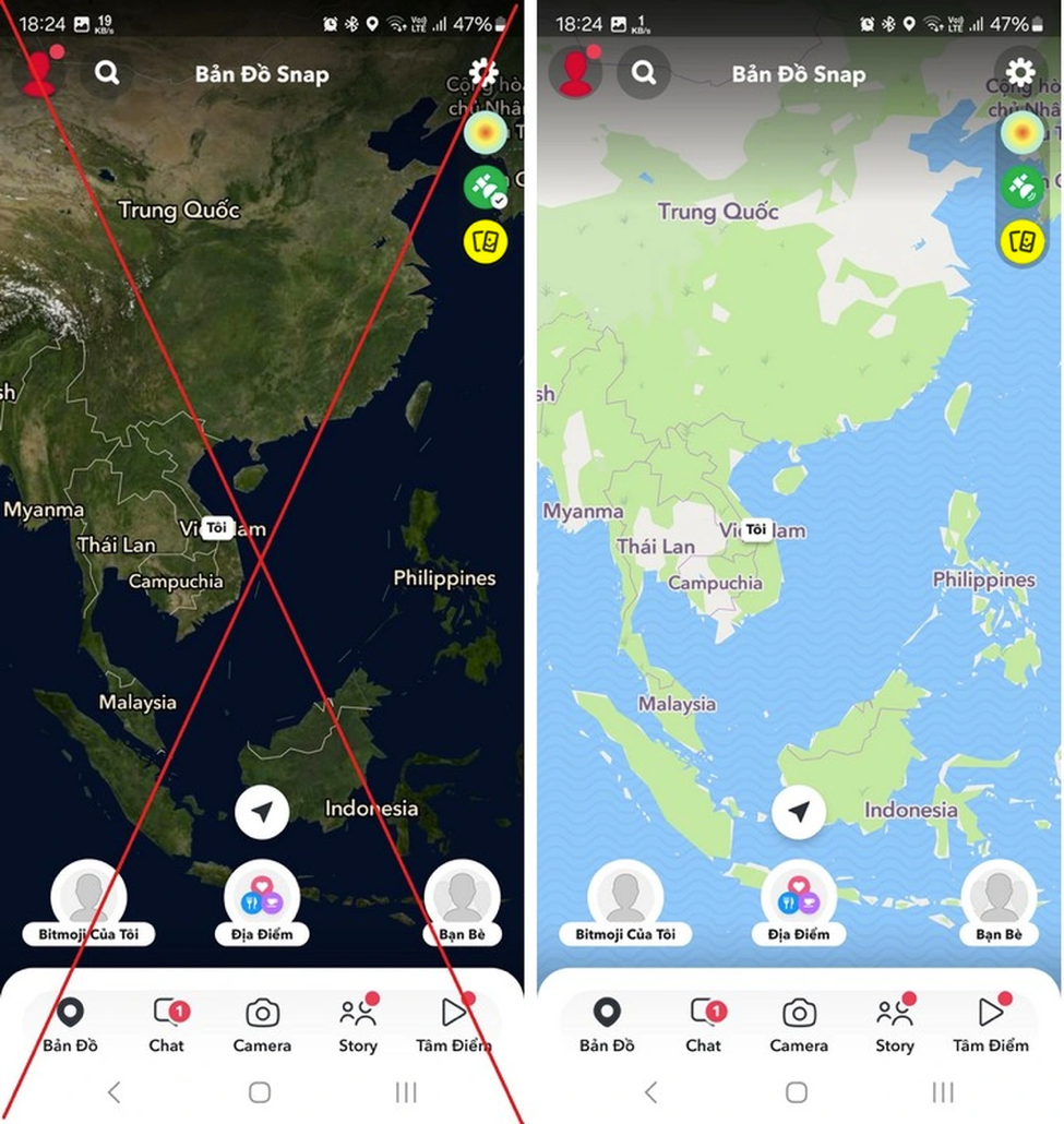 Cư dân mạng kêu gọi xóa bỏ ứng dụng Snapchat vì bản đồ “đường lưỡi bò” phi pháp